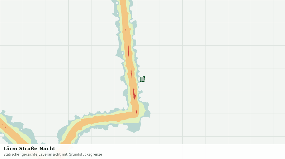 Statische Kartenansicht: Lärm Straße Nacht
