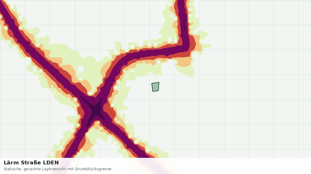 Statische Kartenansicht: Lärm Straße LDEN