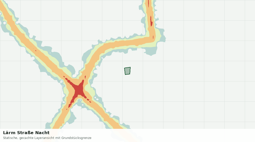 Statische Kartenansicht: Lärm Straße Nacht