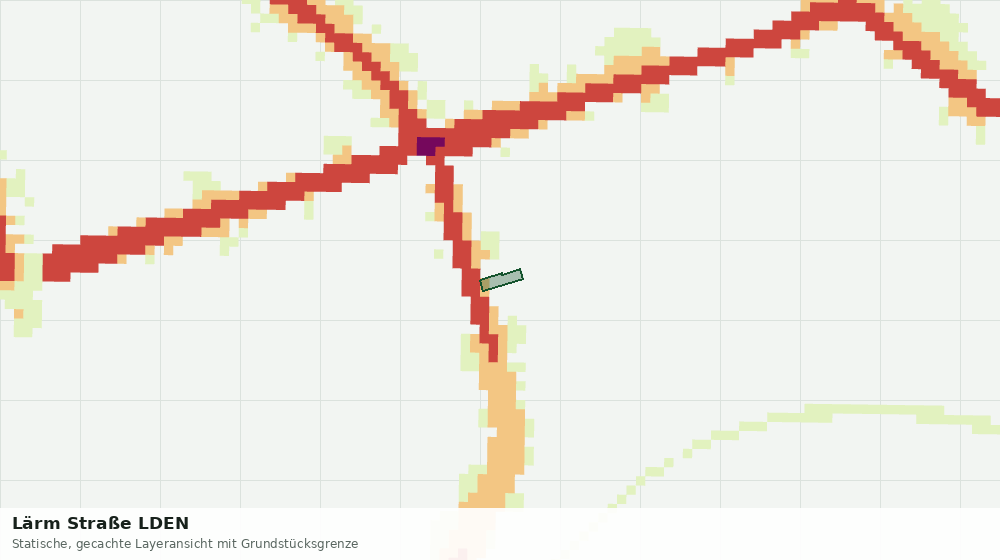 Statische Kartenansicht: Lärm Straße LDEN