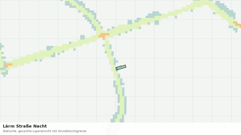 Statische Kartenansicht: Lärm Straße Nacht