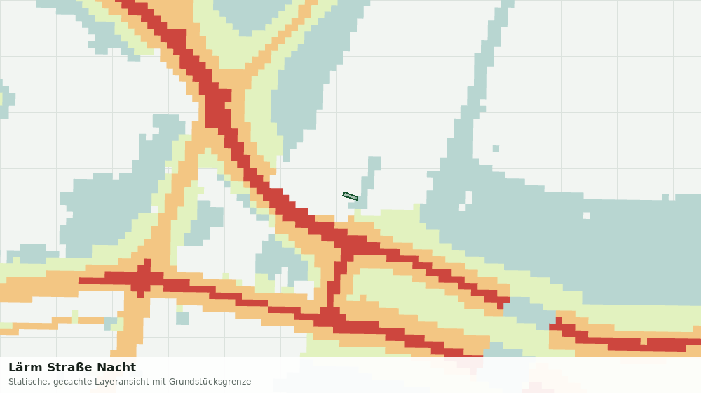 Statische Kartenansicht: Lärm Straße Nacht