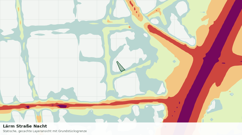 Statische Kartenansicht: Lärm Straße Nacht