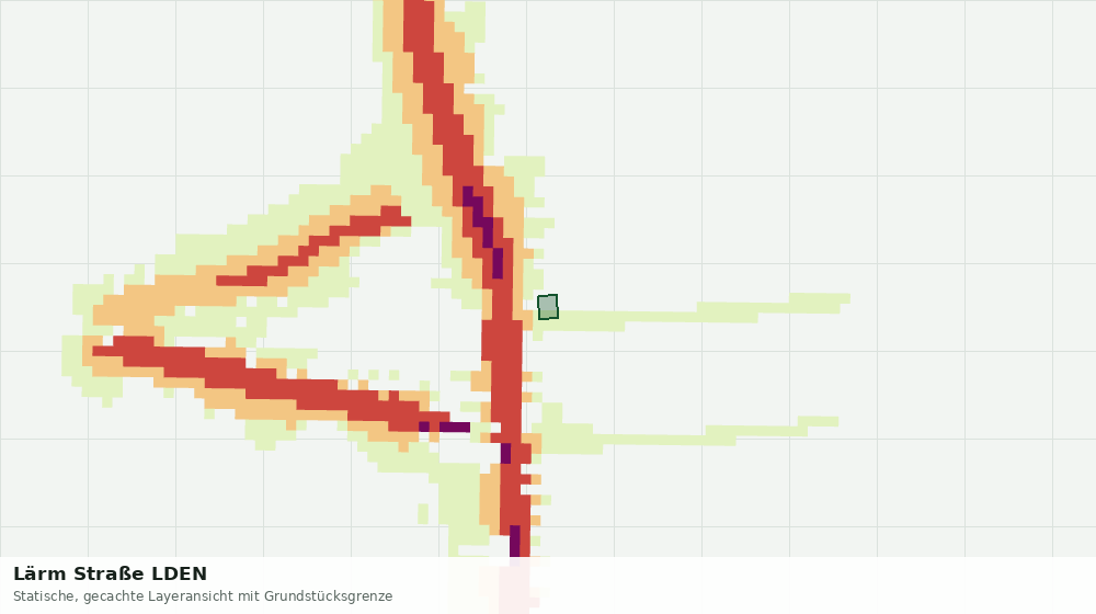 Statische Kartenansicht: Lärm Straße LDEN