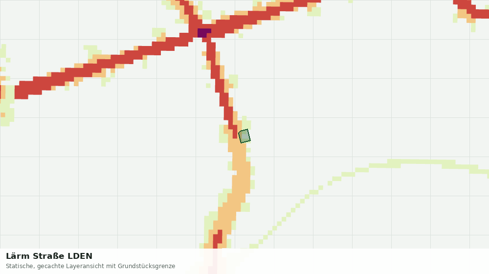 Statische Kartenansicht: Lärm Straße LDEN