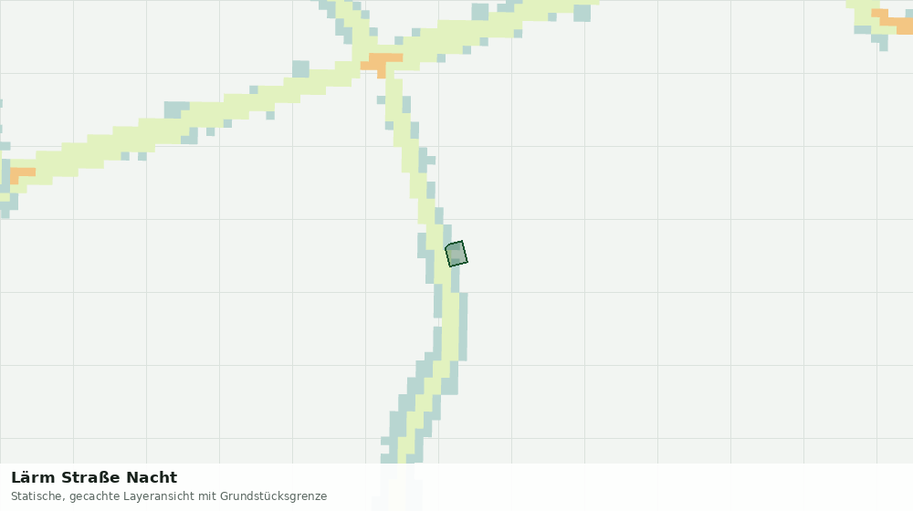 Statische Kartenansicht: Lärm Straße Nacht