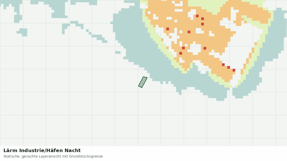 Statische Kartenansicht: Lärm Industrie/Häfen Nacht