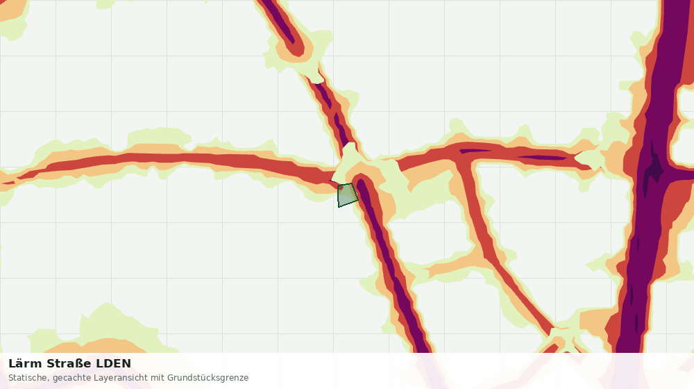 Statische Kartenansicht: Lärm Straße LDEN