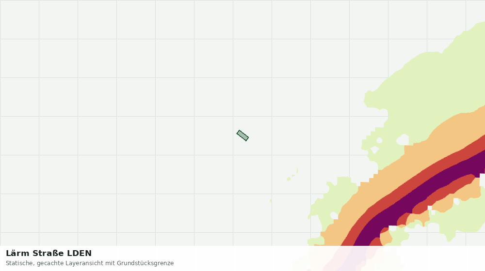 Statische Kartenansicht: Lärm Straße LDEN