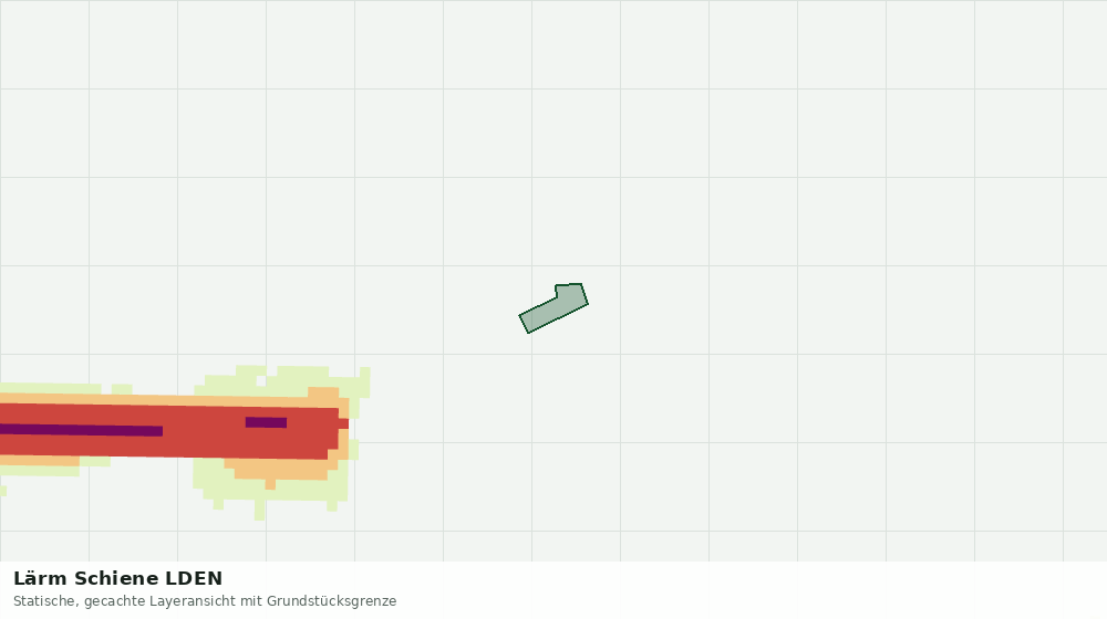 Statische Kartenansicht: Lärm Schiene LDEN