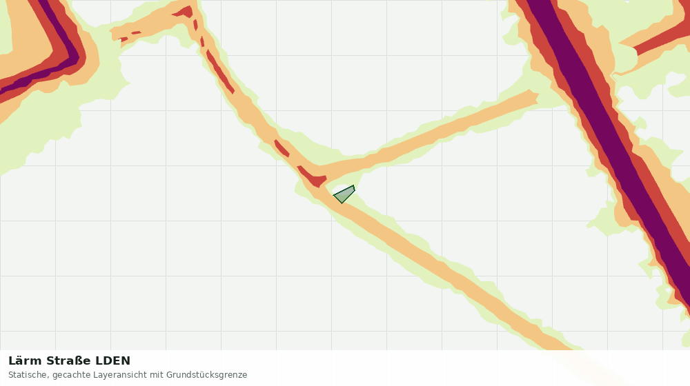 Statische Kartenansicht: Lärm Straße LDEN
