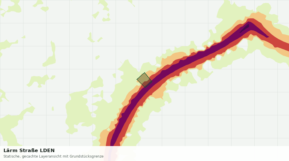 Statische Kartenansicht: Lärm Straße LDEN