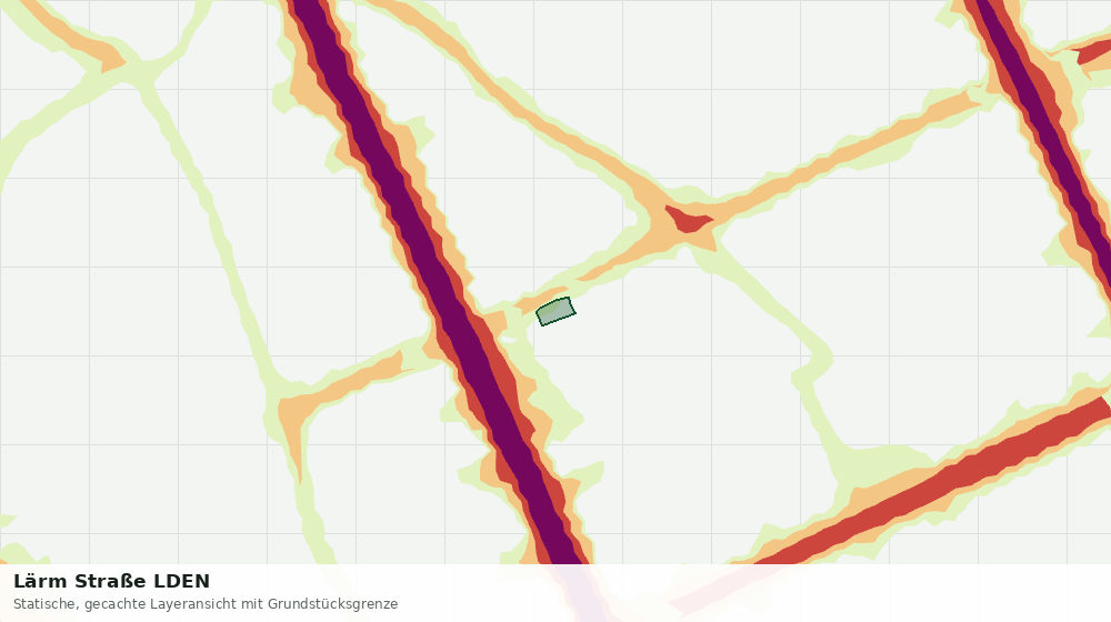 Statische Kartenansicht: Lärm Straße LDEN