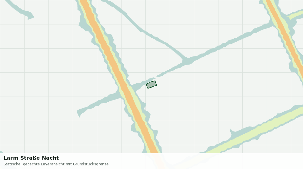 Statische Kartenansicht: Lärm Straße Nacht
