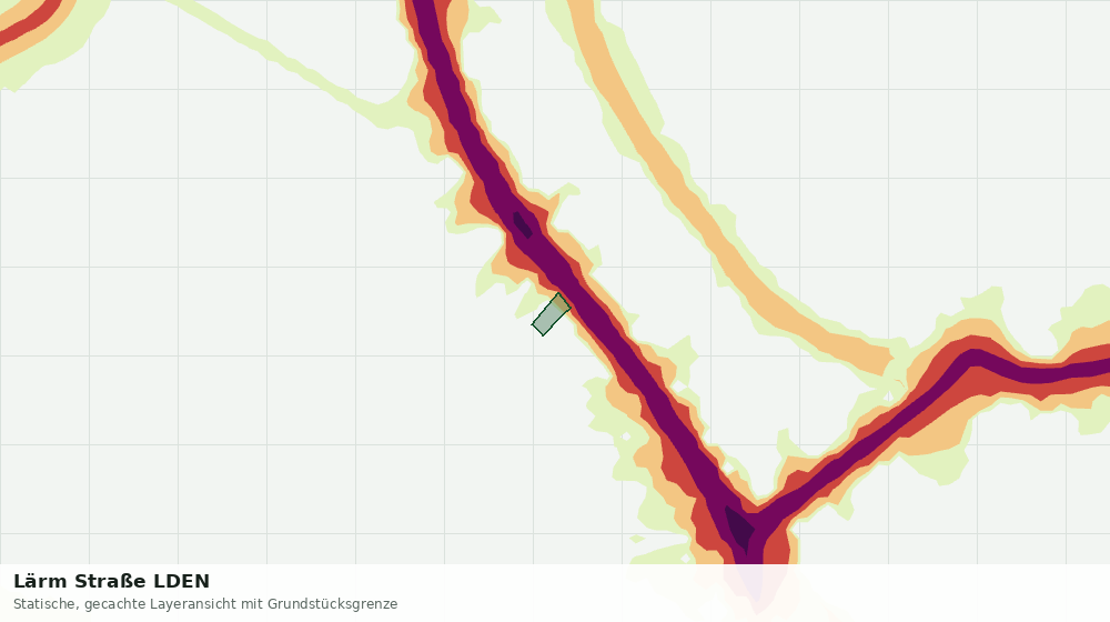 Statische Kartenansicht: Lärm Straße LDEN