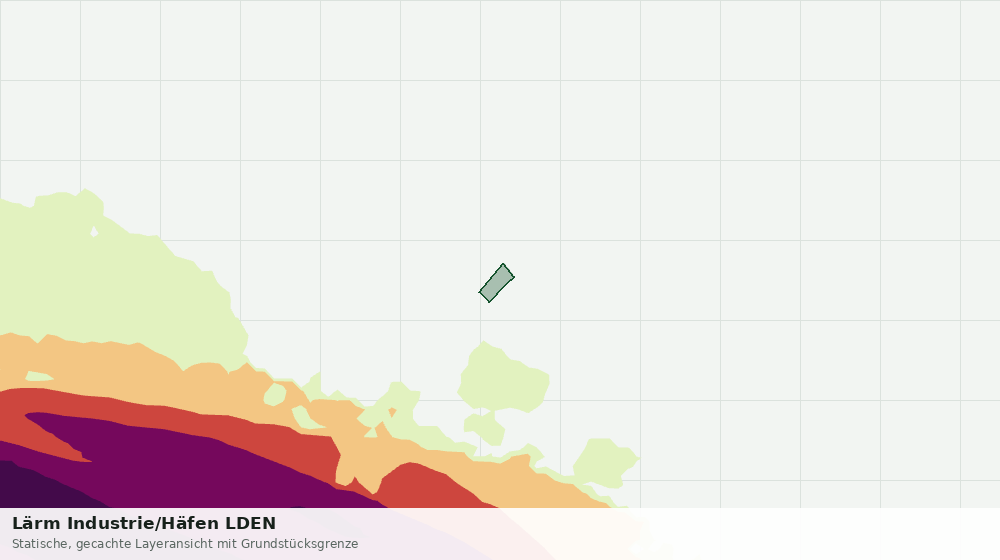 Statische Kartenansicht: Lärm Industrie/Häfen LDEN