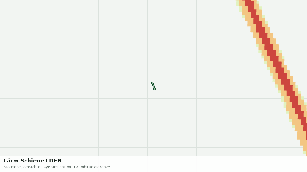 Statische Kartenansicht: Lärm Schiene LDEN