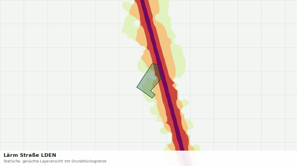 Statische Kartenansicht: Lärm Straße LDEN