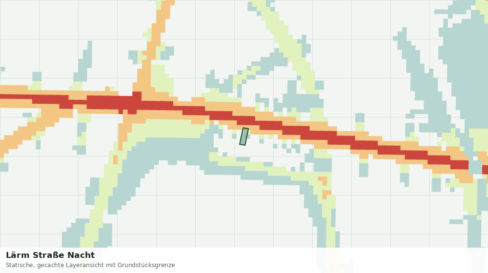 Statische Kartenansicht: Lärm Straße Nacht