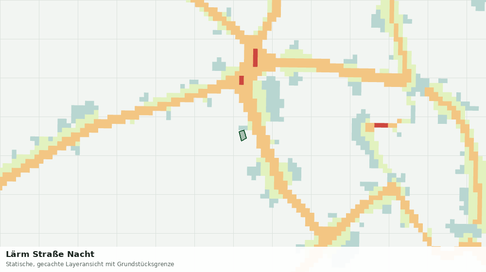 Statische Kartenansicht: Lärm Straße Nacht