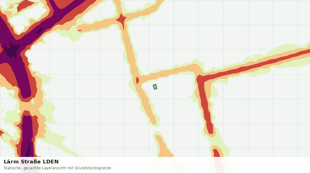 Statische Kartenansicht: Lärm Straße LDEN