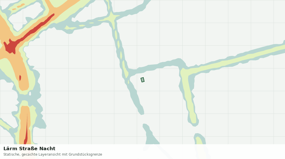 Statische Kartenansicht: Lärm Straße Nacht