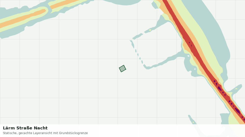 Statische Kartenansicht: Lärm Straße Nacht