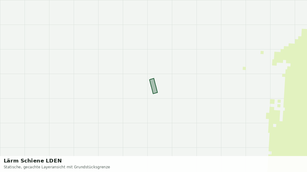 Statische Kartenansicht: Lärm Schiene LDEN