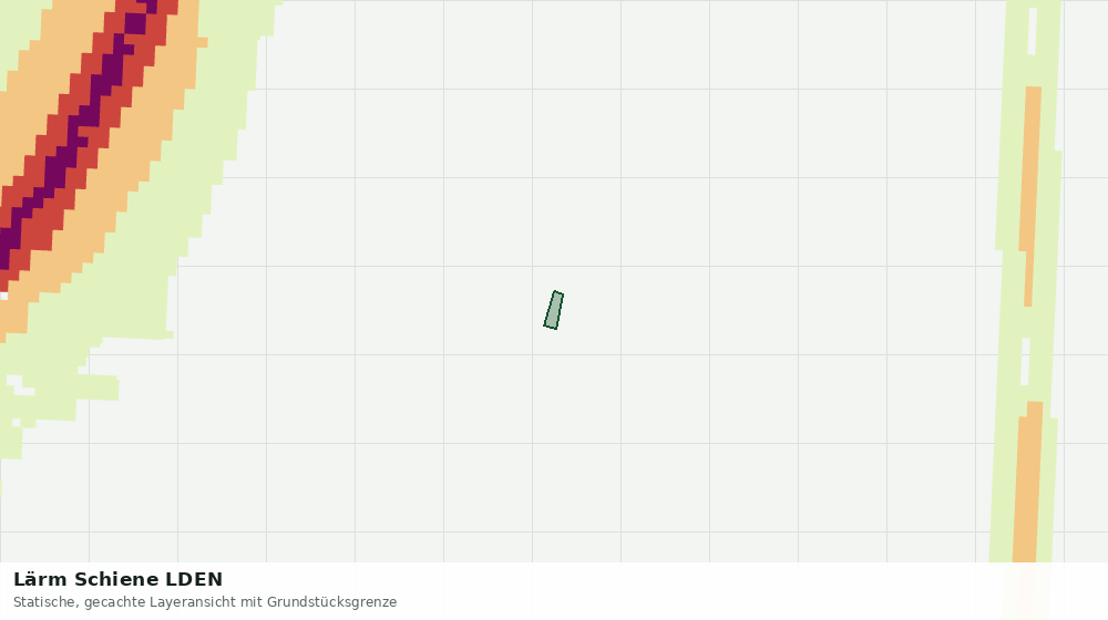 Statische Kartenansicht: Lärm Schiene LDEN