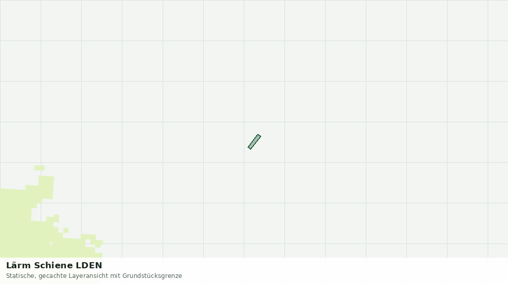 Statische Kartenansicht: Lärm Schiene LDEN