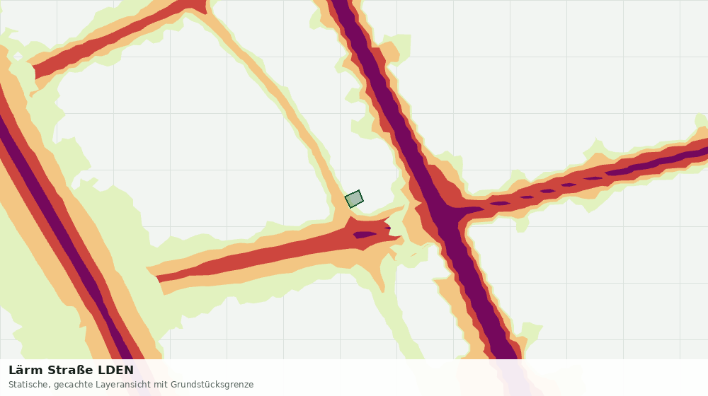 Statische Kartenansicht: Lärm Straße LDEN