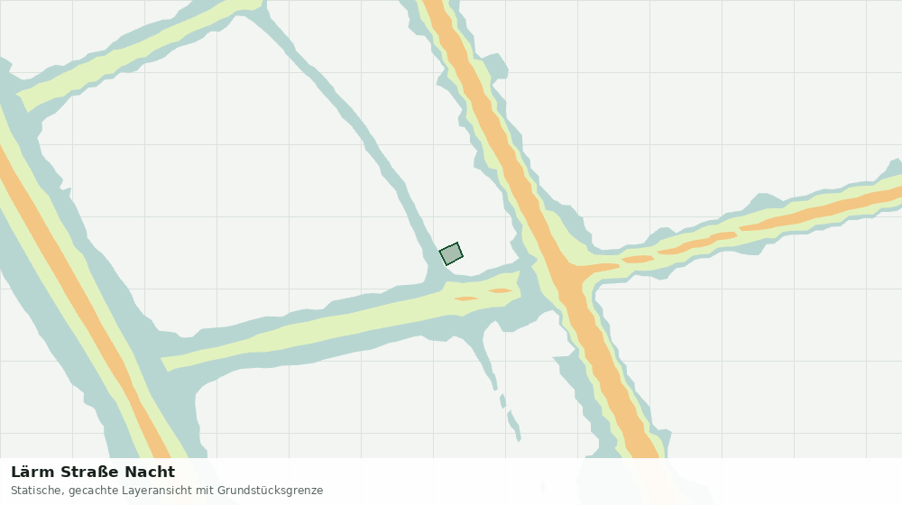 Statische Kartenansicht: Lärm Straße Nacht