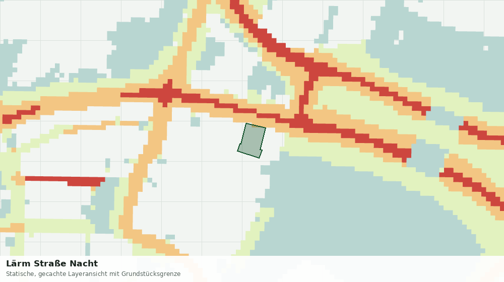 Statische Kartenansicht: Lärm Straße Nacht