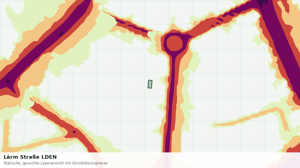 Statische Kartenansicht: Lärm Straße LDEN