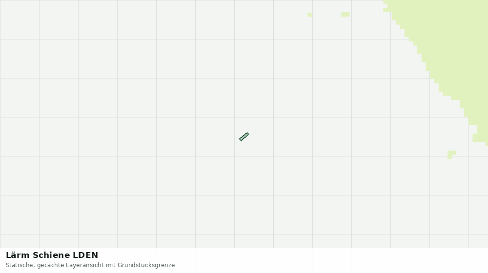 Statische Kartenansicht: Lärm Schiene LDEN