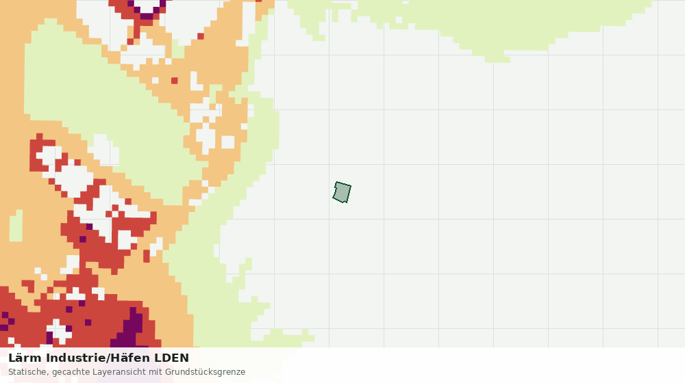 Statische Kartenansicht: Lärm Industrie/Häfen LDEN
