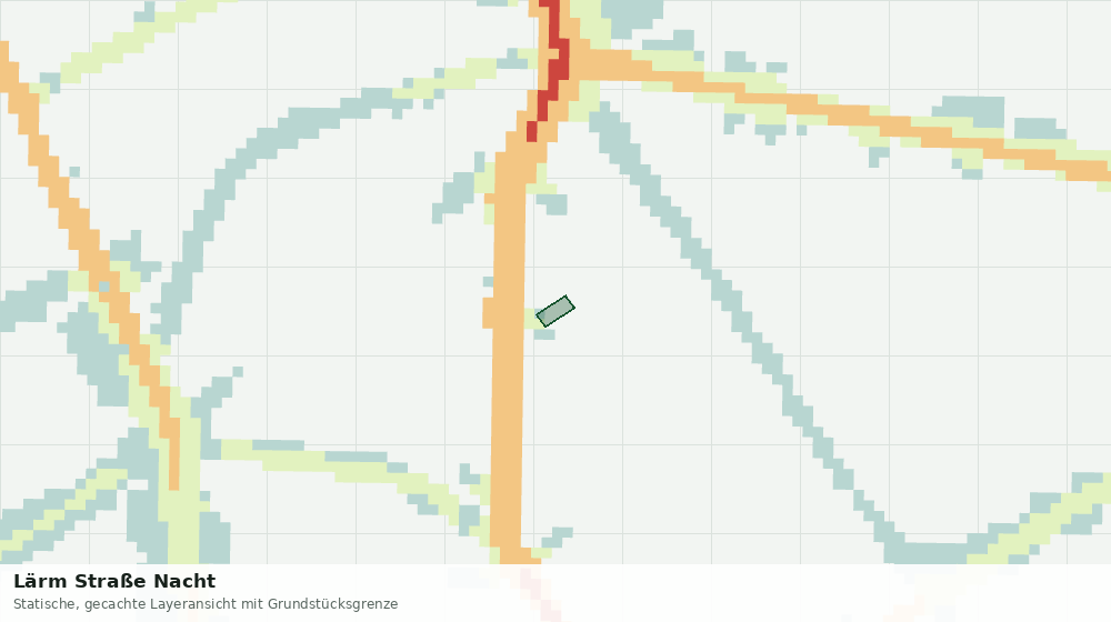 Statische Kartenansicht: Lärm Straße Nacht