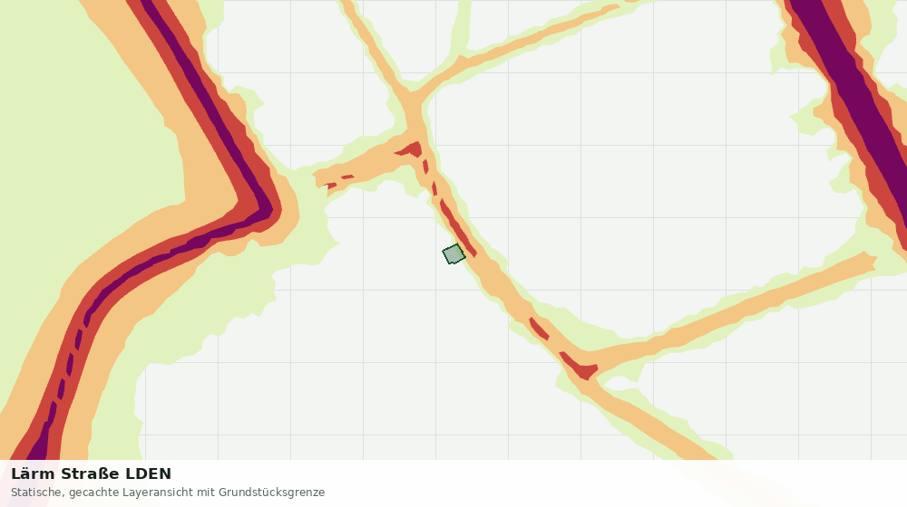 Statische Kartenansicht: Lärm Straße LDEN