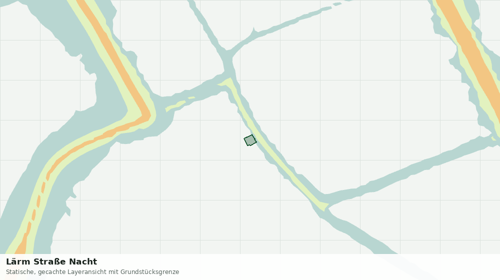 Statische Kartenansicht: Lärm Straße Nacht