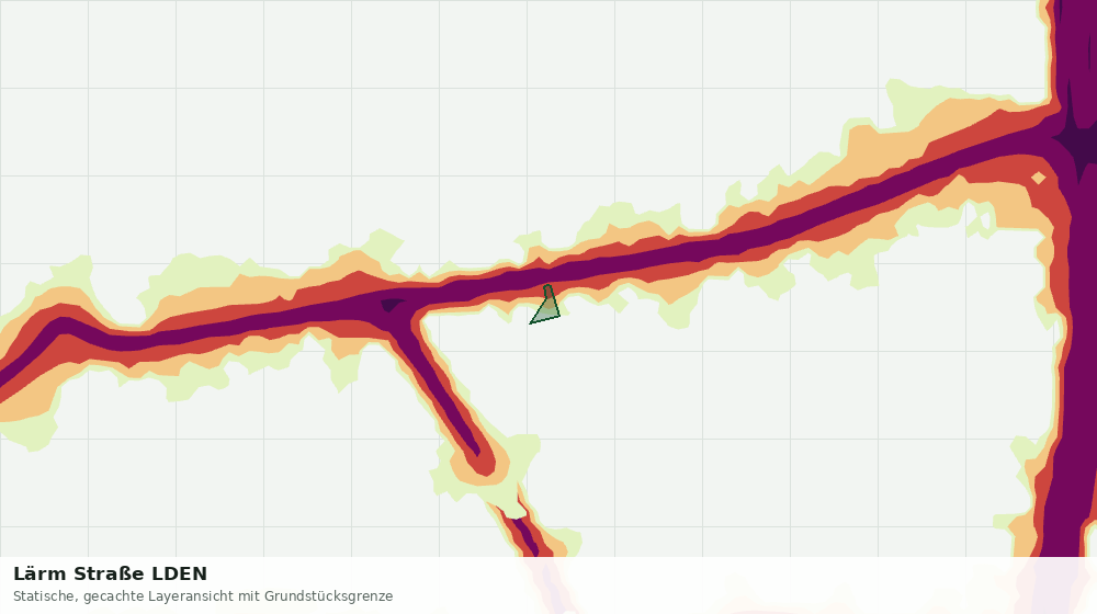 Statische Kartenansicht: Lärm Straße LDEN