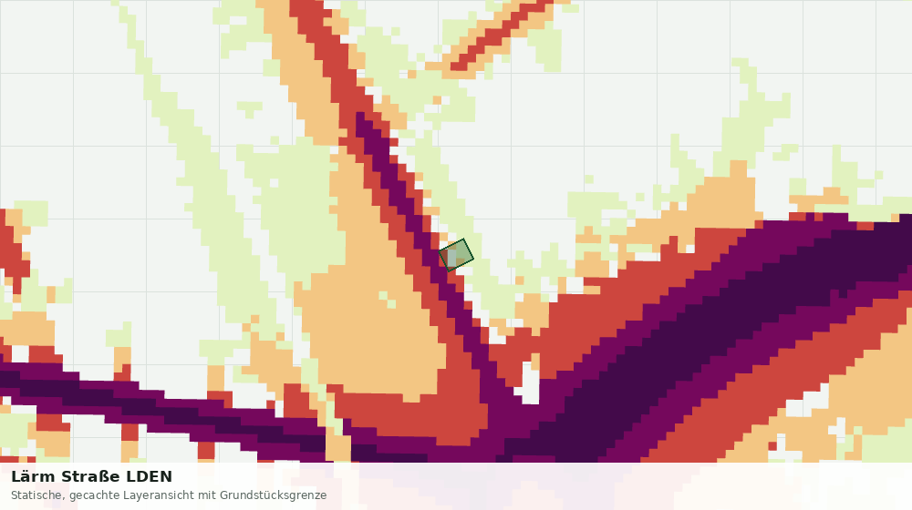 Statische Kartenansicht: Lärm Straße LDEN
