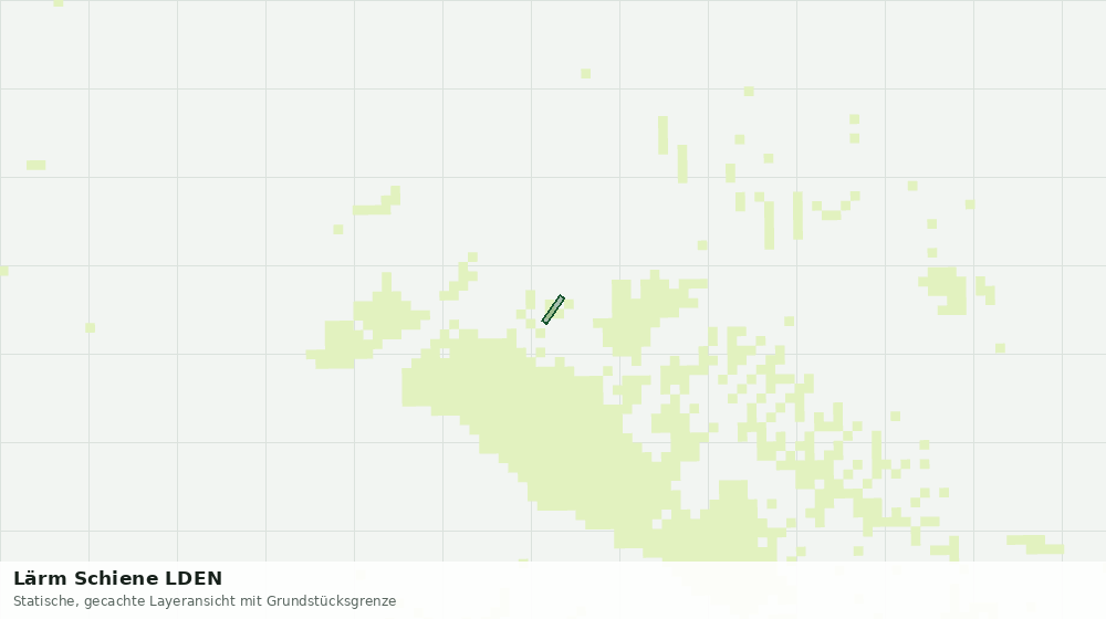 Statische Kartenansicht: Lärm Schiene LDEN