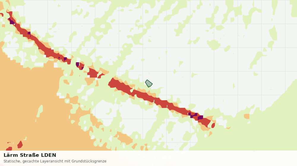 Statische Kartenansicht: Lärm Straße LDEN