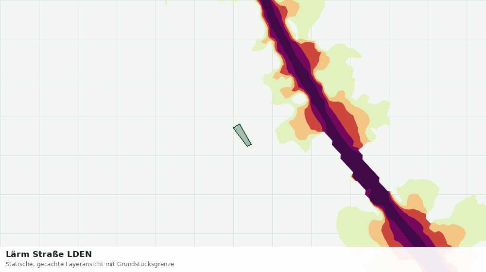 Statische Kartenansicht: Lärm Straße LDEN