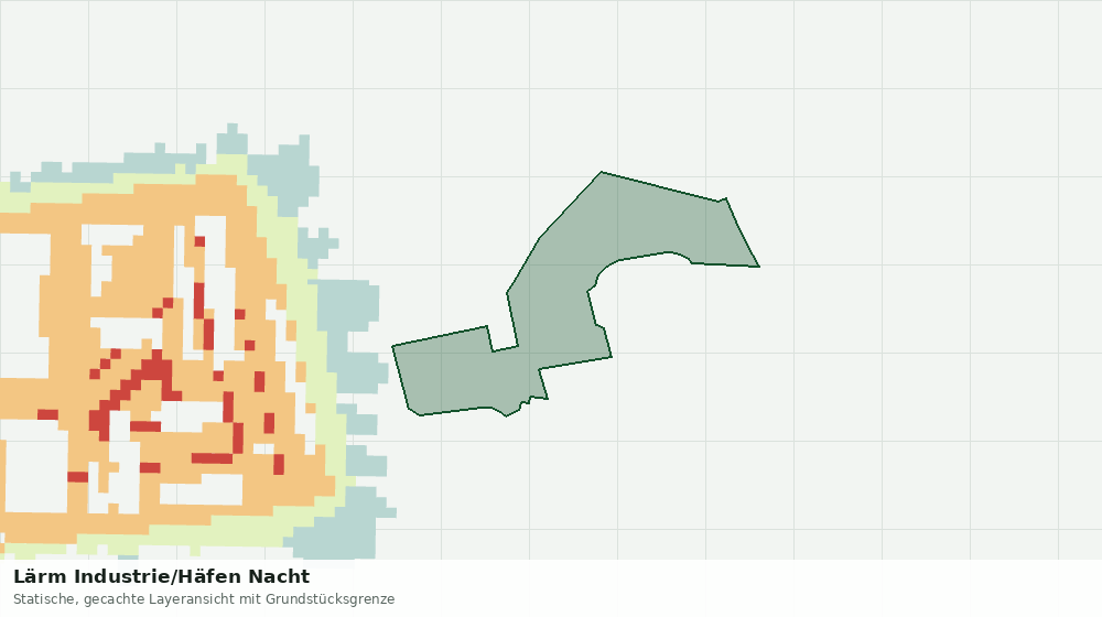 Statische Kartenansicht: Lärm Industrie/Häfen Nacht