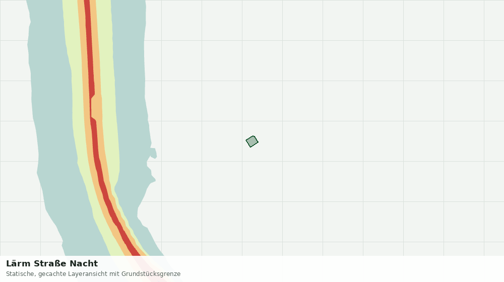 Statische Kartenansicht: Lärm Straße Nacht