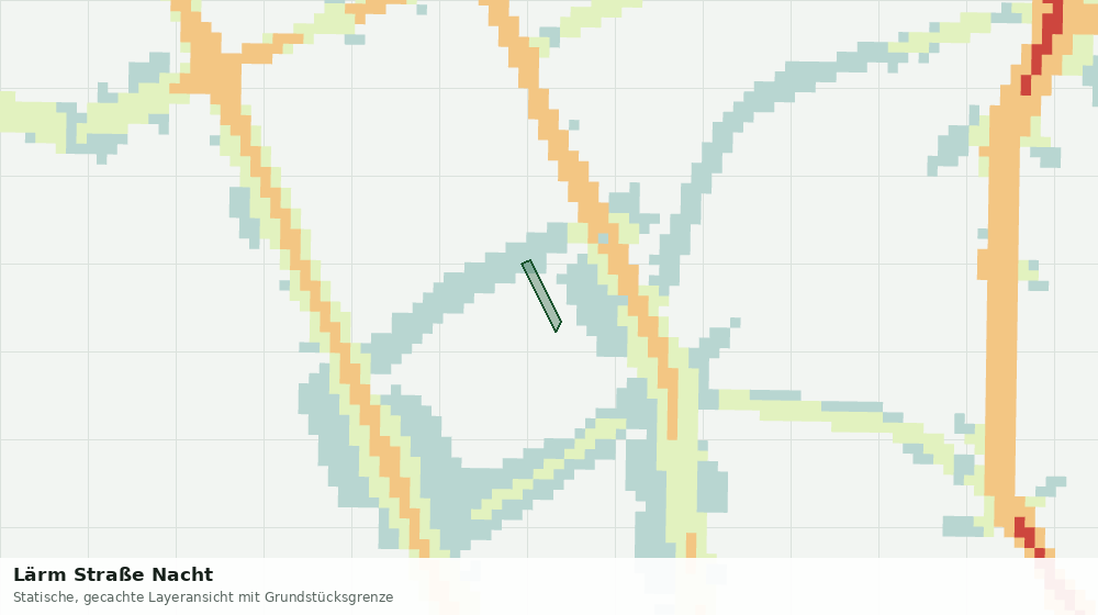 Statische Kartenansicht: Lärm Straße Nacht