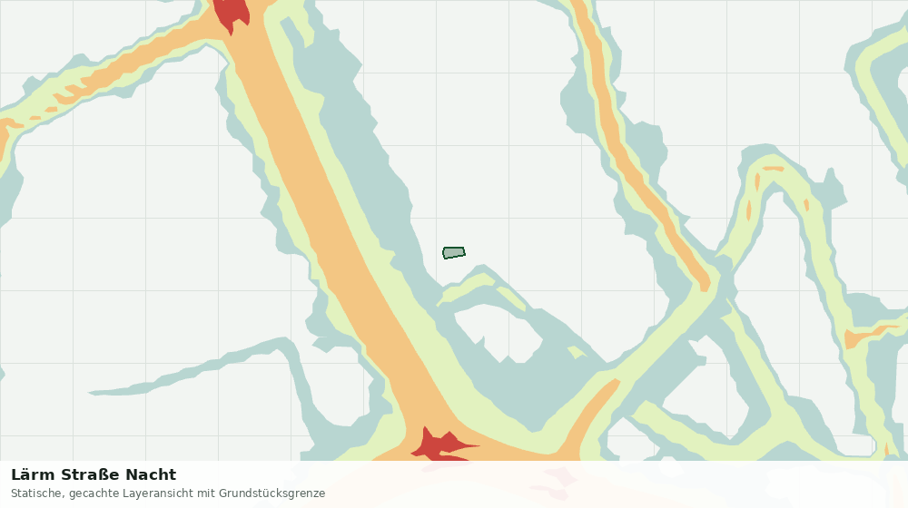 Statische Kartenansicht: Lärm Straße Nacht