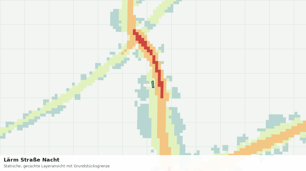 Statische Kartenansicht: Lärm Straße Nacht