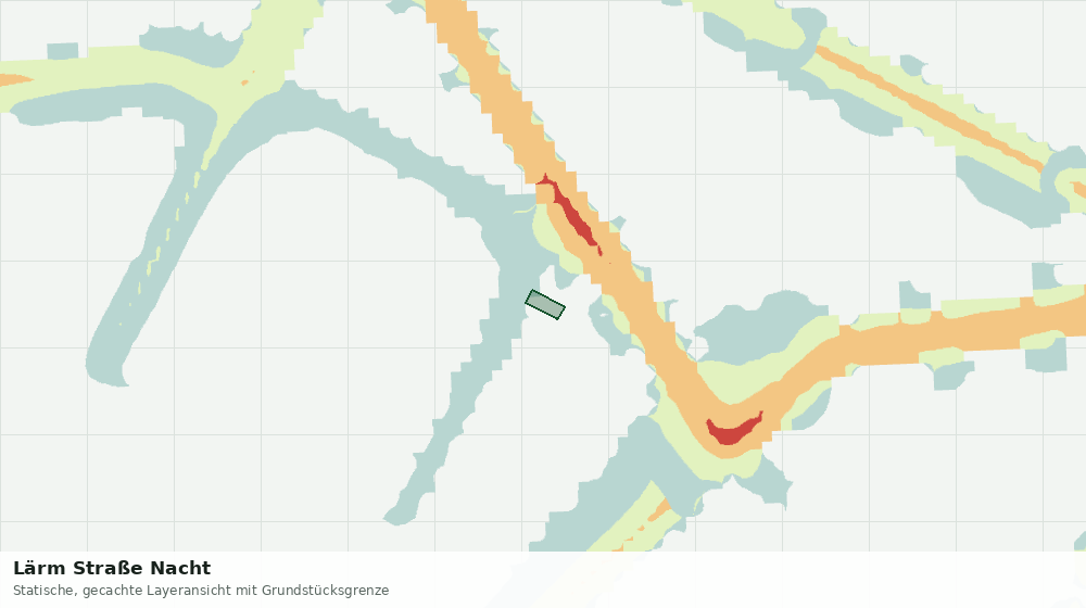 Statische Kartenansicht: Lärm Straße Nacht